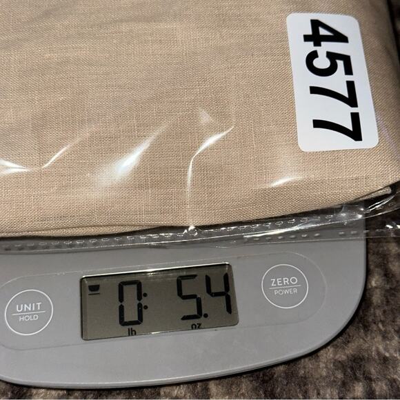 Calypso St Barth Women’s Size M Tan Beige Linen White Sequin Neck Mini Dress - Picture 10 of 10